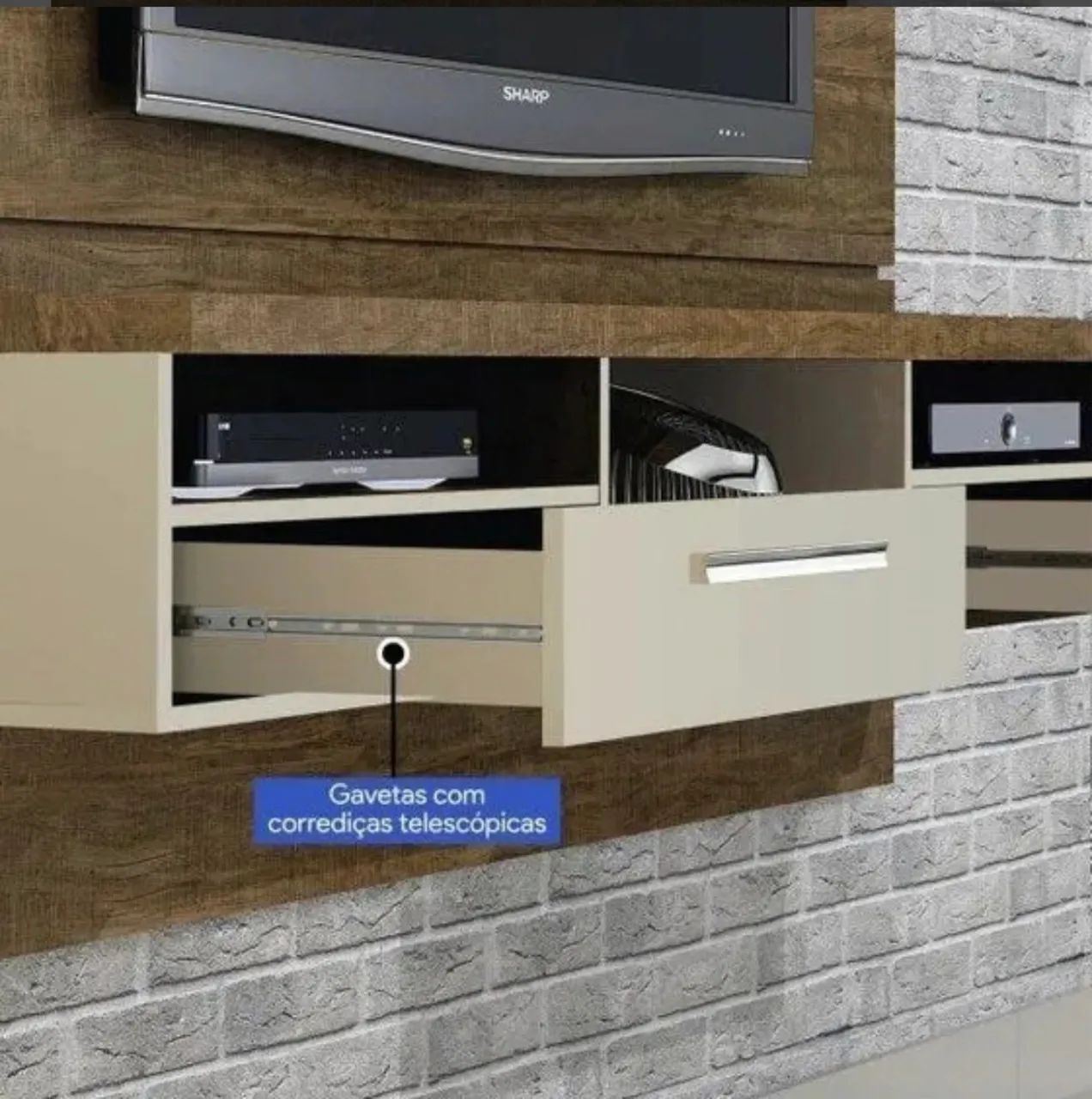 Painel Home Elegance com Iluminacao - Foto 3