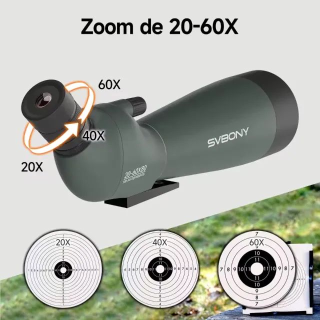 Telescópio Monocular SVBONY SV28 com Zoom Potente - Foto 4