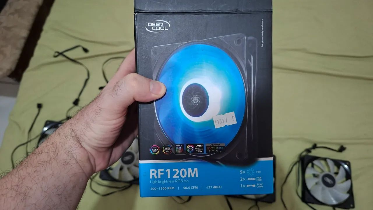 Kit 5 Ventoinhas Deepcool RF120M