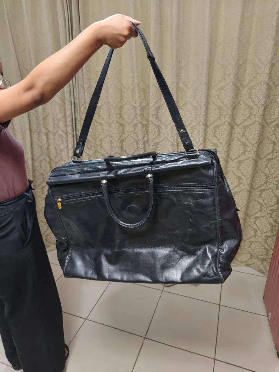 Bolsa de viagem em Couro Datteli - Foto 2
