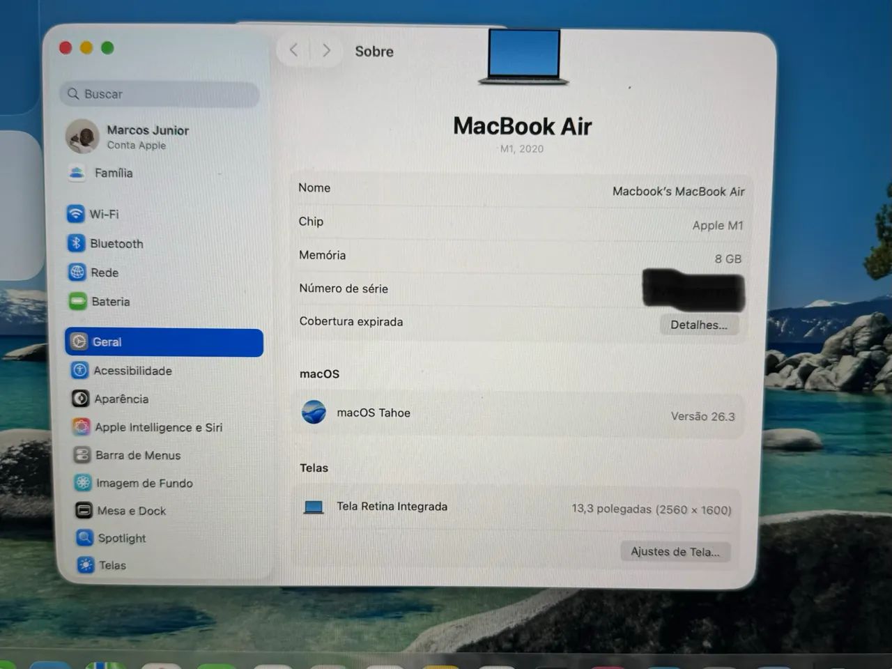 MacBook Air M1 - 2020 modelo a2337 - Notebooks - Mantiqueira, Belo