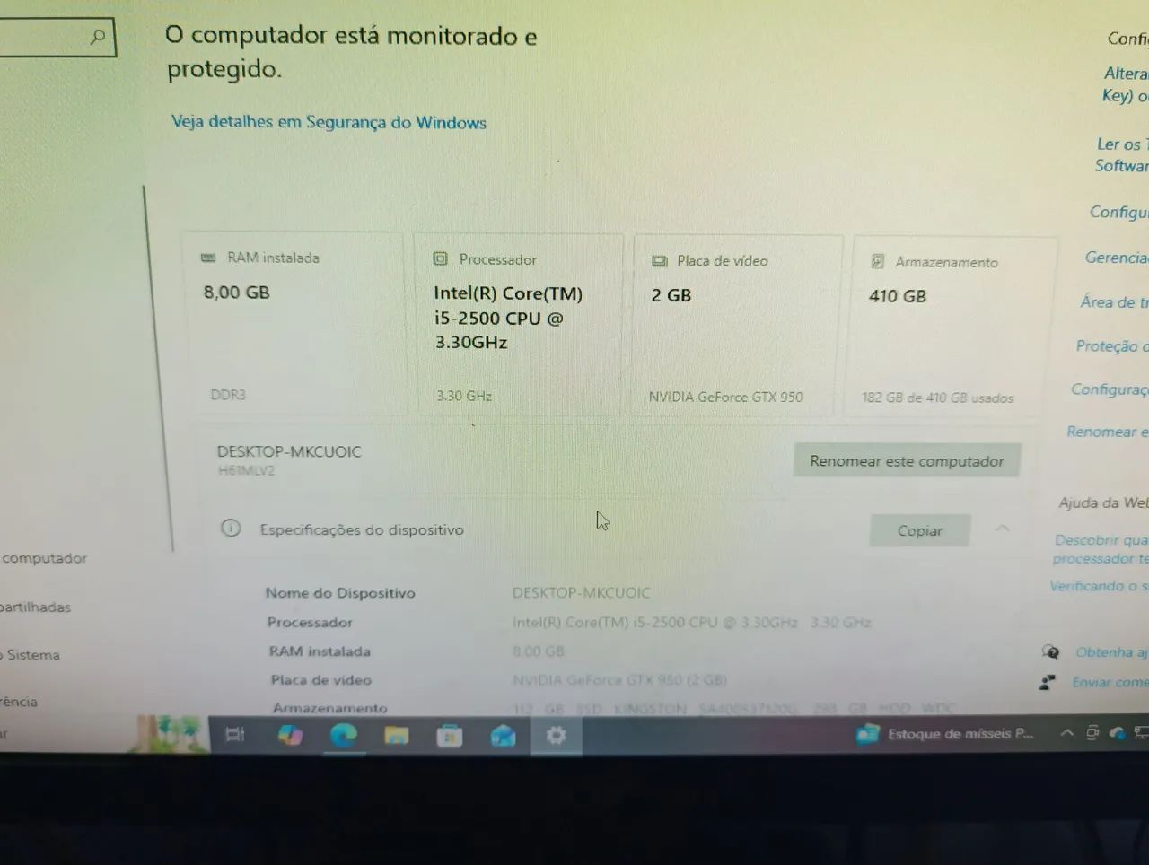 Pc game com tudo ,tela, ,mause de led, teclado de led,  - Foto 3