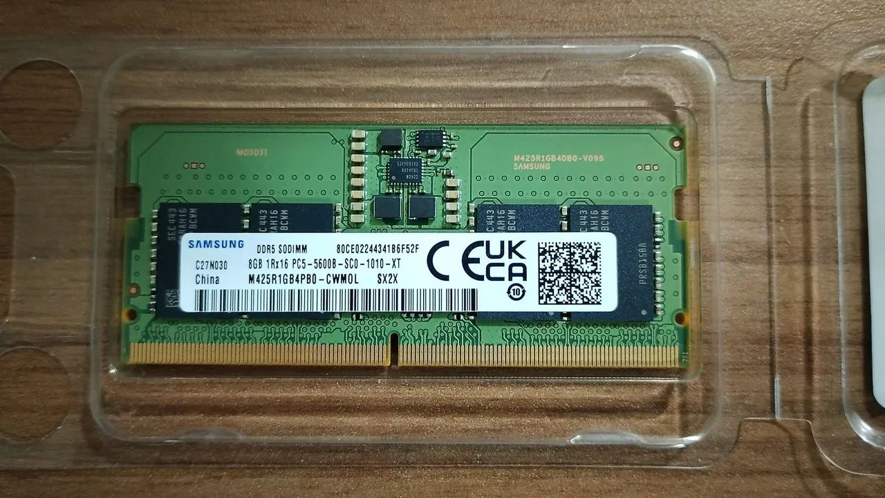 【ほぼ未使用】Samsung DDR5 5600 8GB x 2枚 16GB Memória RAM SAMSUNG DDR5 8GB 5600mhz NOVO! - Memória RAM - Jóquei