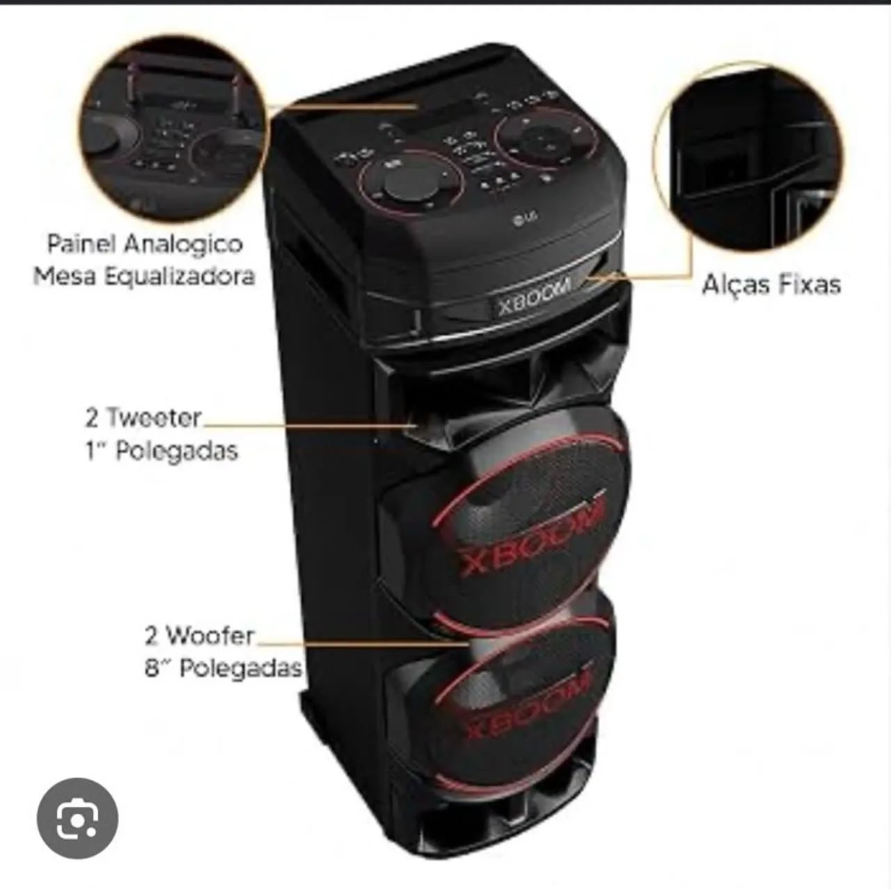 Caixa de Som LG X BOOM RNC9  - Foto 3