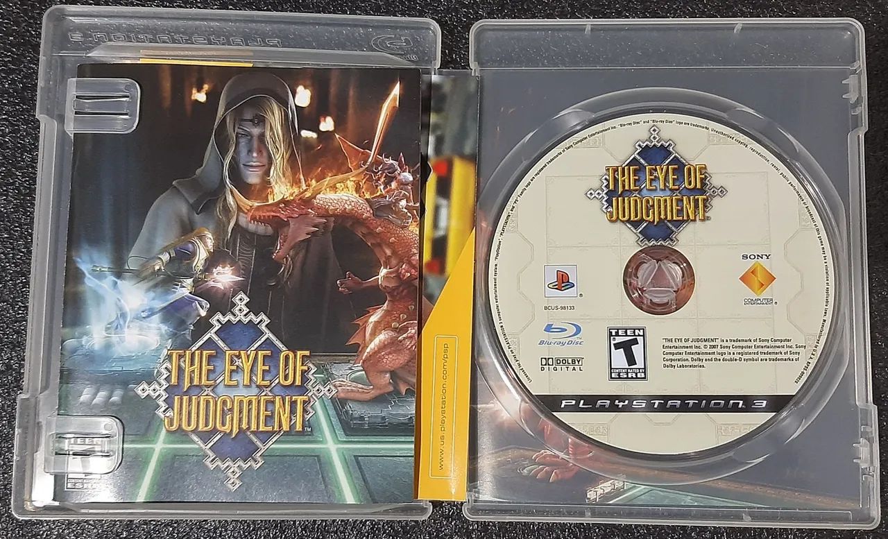 The eye of judgment + câmera + cartas jogo de ps3 semi-novo