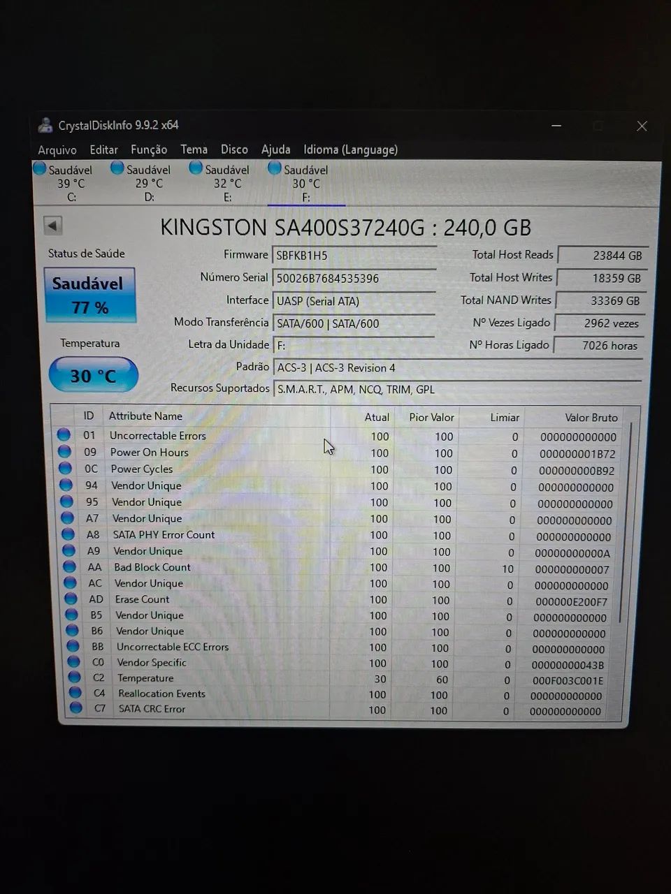 SSD 240gb Kingston  - Foto 2