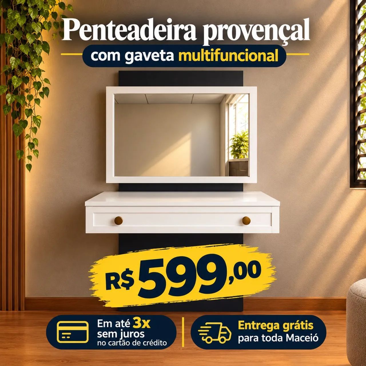 Penteadeira provençal!