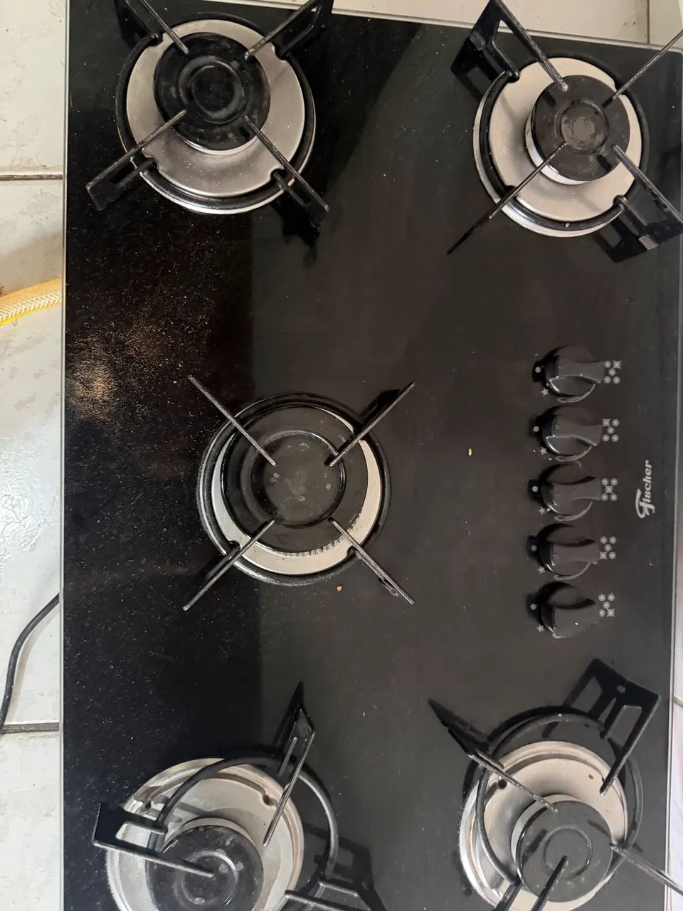 Cooktop Fischer 5 Bocas em Vidro Preto - Funcionando Perfeitamente