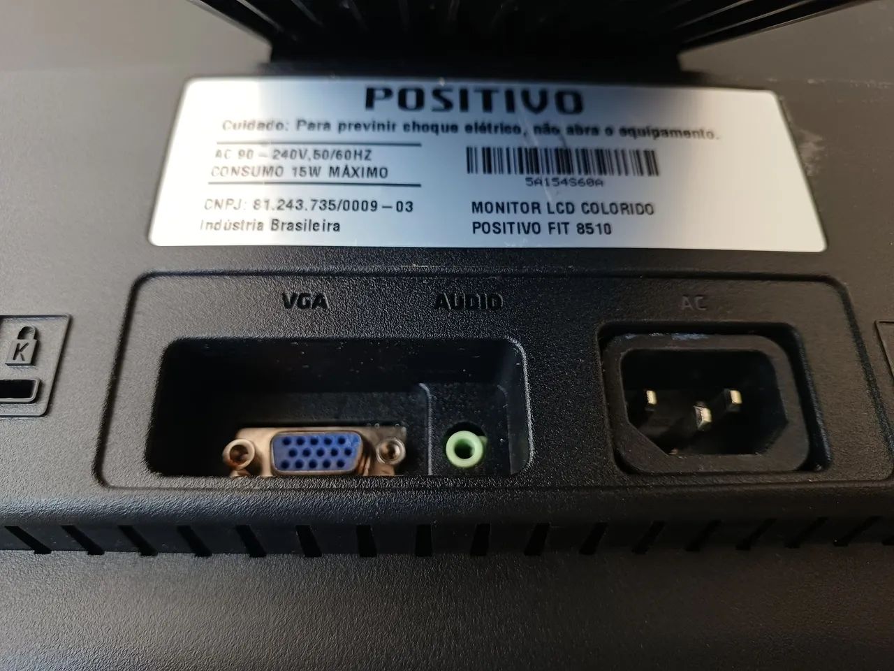 Monitor Positivo Fit 8510 18,5" com Áudio  - Foto 4