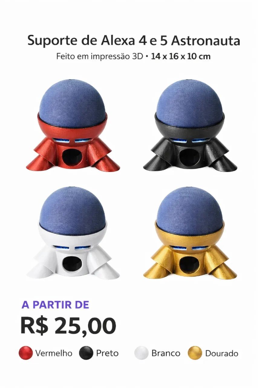 Suporte Astronauta para Alexa 4 e 5 - Foto 2