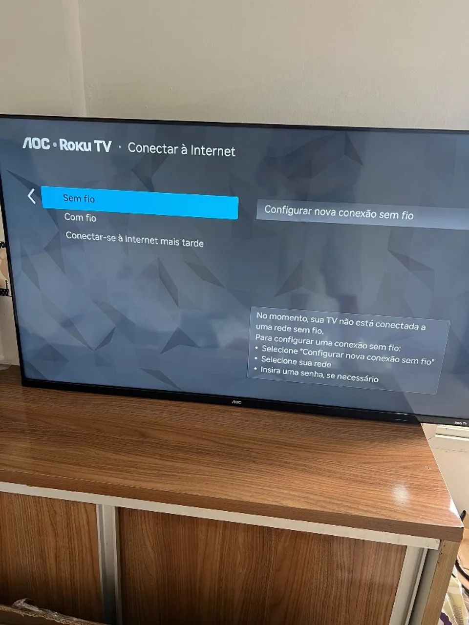 ?SMART TV AOC 50 POLEGADAS 4K LACRADA NUNCA ATIVADA TUDO FUNCIONANDO PEGA E USA? - Foto 4