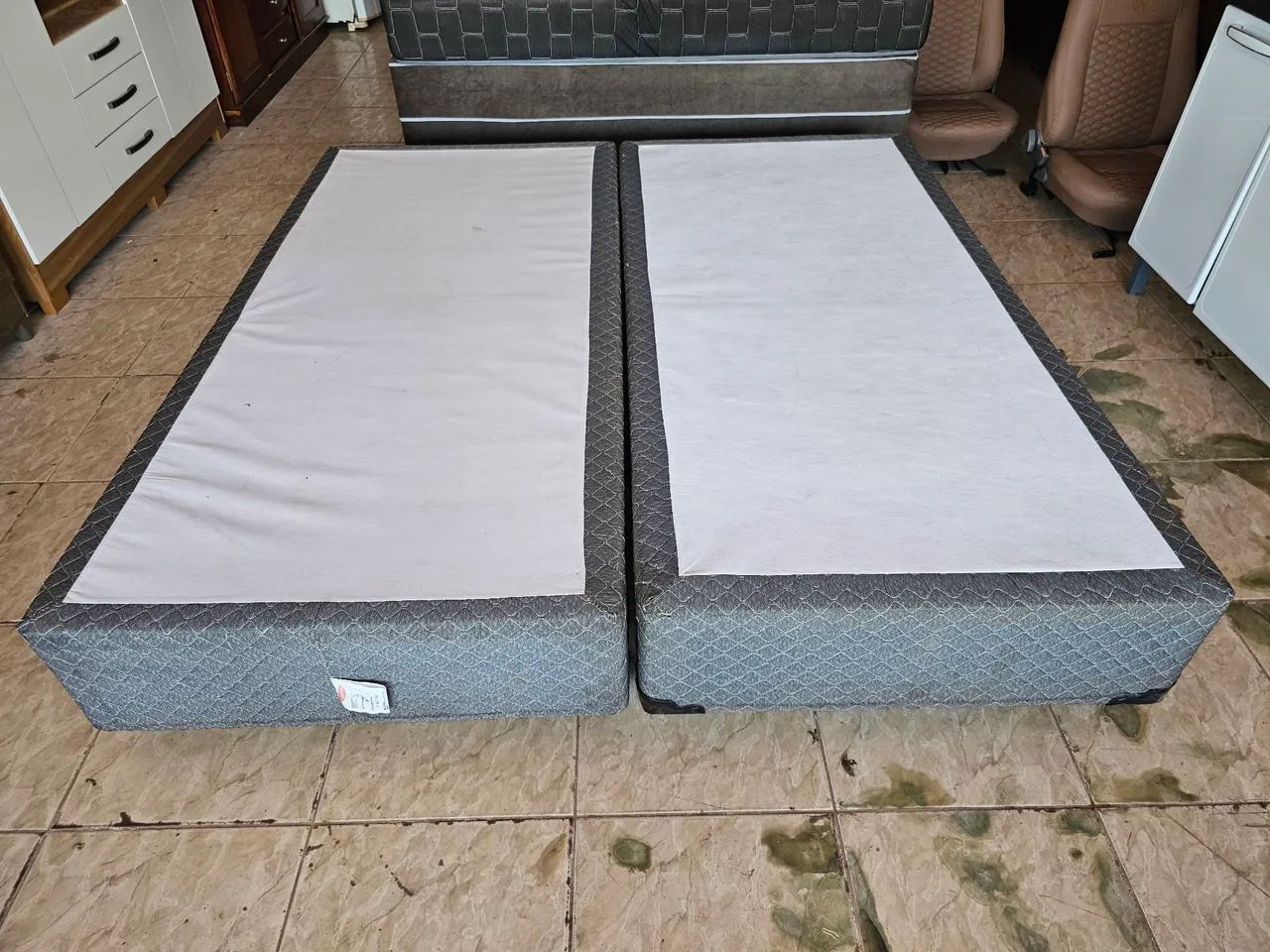 Cama box King usada Molas ensacada  - Foto 2