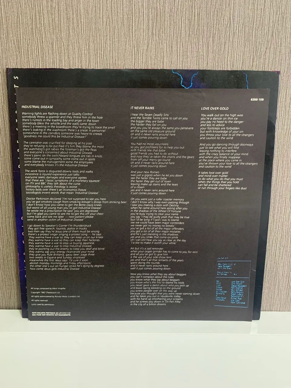 LP Disco de Vinil - Dire Straits - Love Over Gold | original de época - excelente - Foto 3