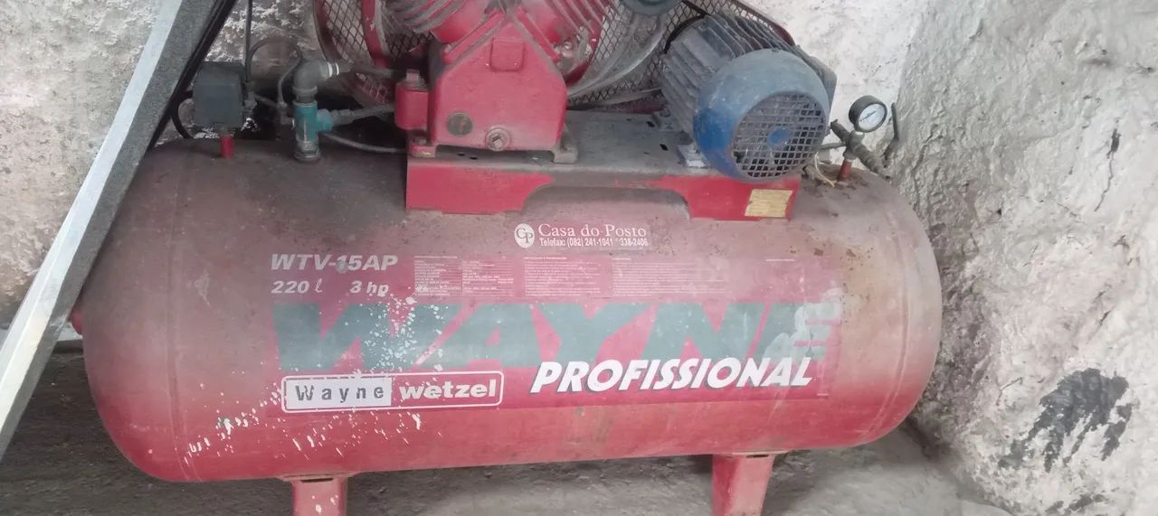 Compressor Profissional Wayne Wetzel WTV-15AP - 220L / 3HP - Foto 5