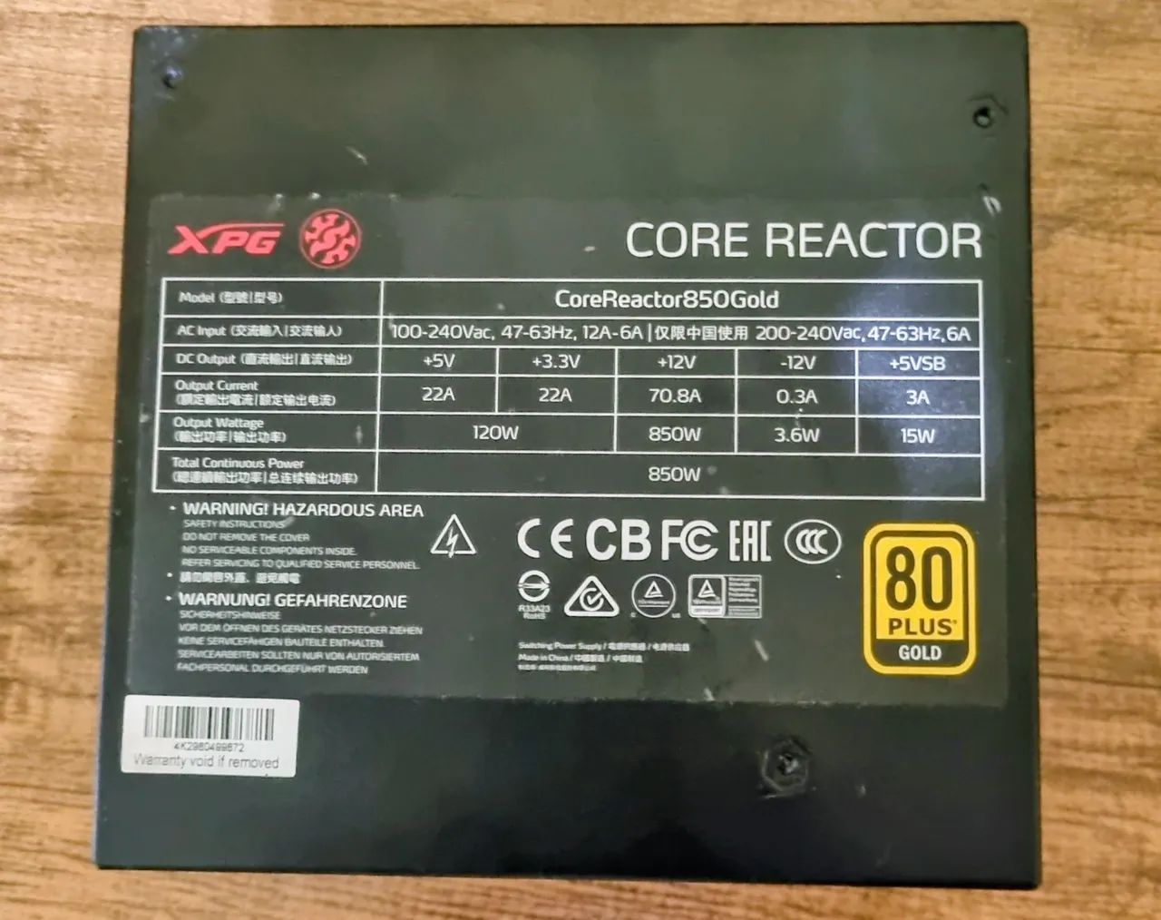 FONTE CORE REACTOR 850W  - Foto 2