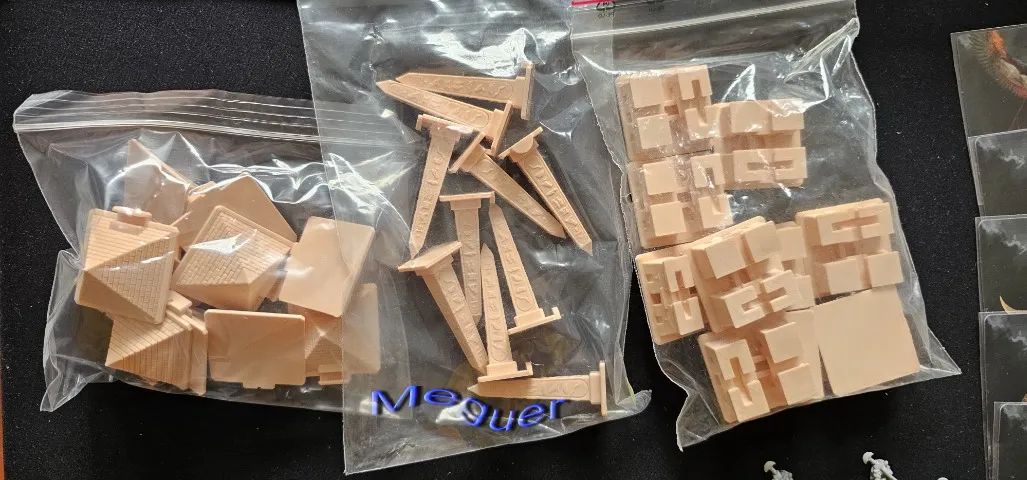 Ankh + 3 expansões + Itens 3D + insert Jogo de Tabuleiro Português - Foto 5