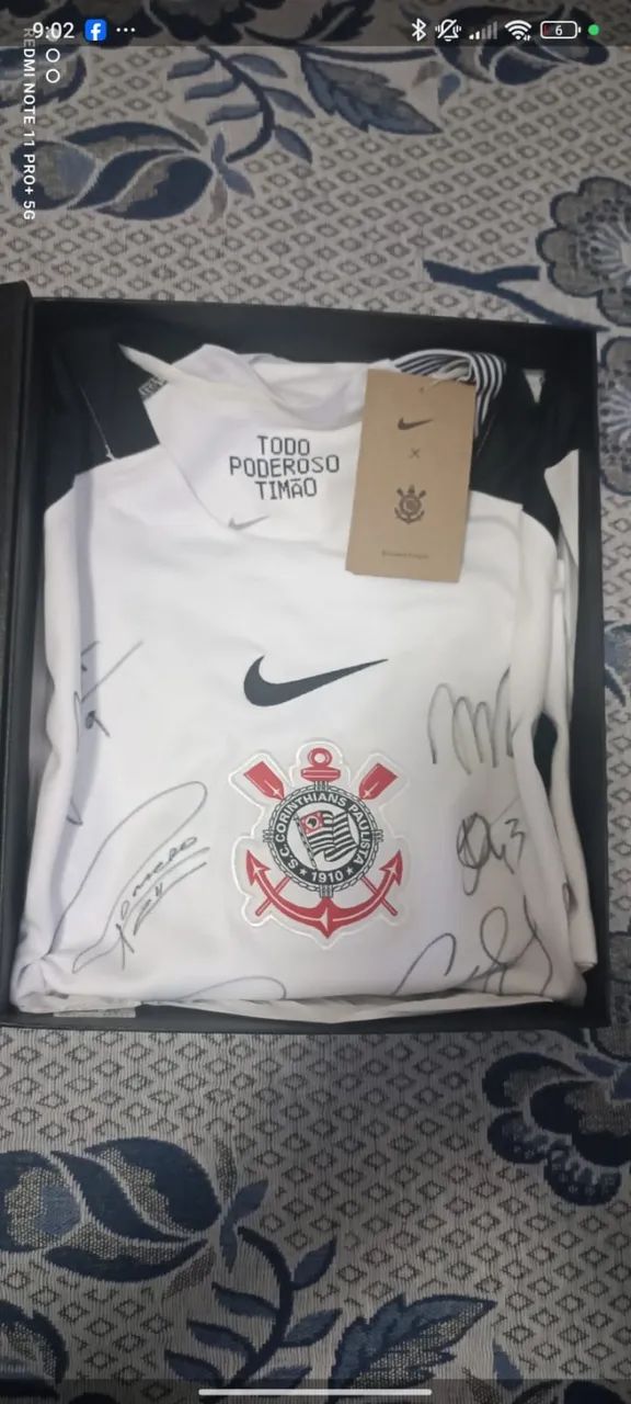 Camiseta Corinthians Autografada - Foto 5