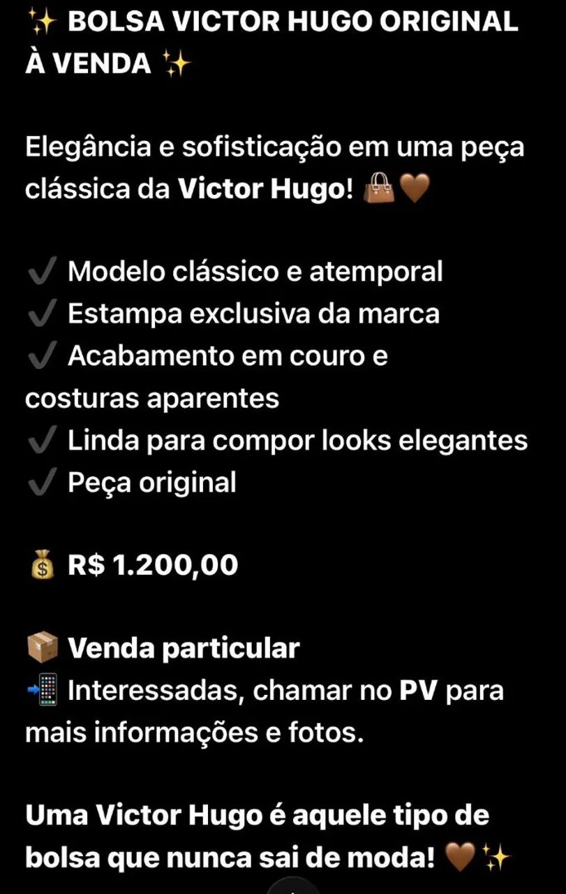 BOLSA VICTOR HUGO ORIGINAL  - Foto 3