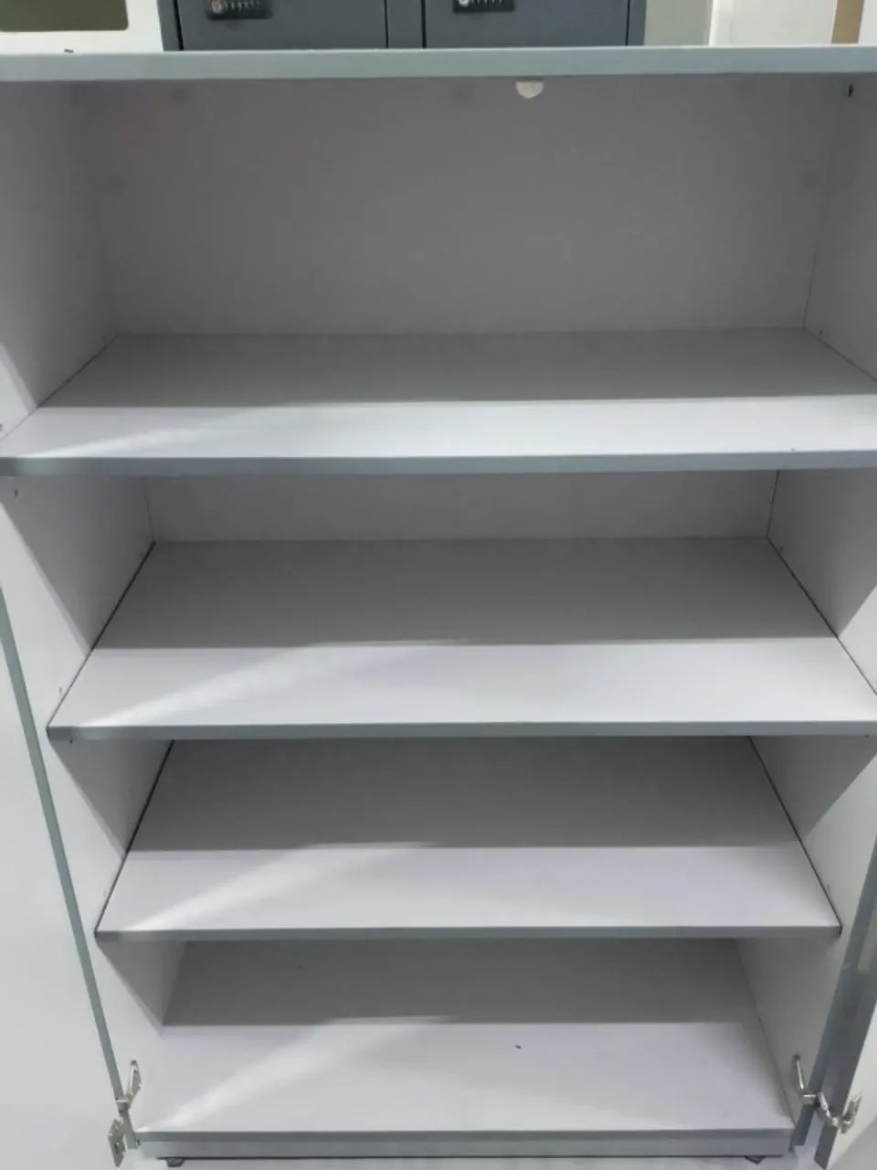 Armário De Escritório Com Prateleiras Cinza- Grande  - Foto 3