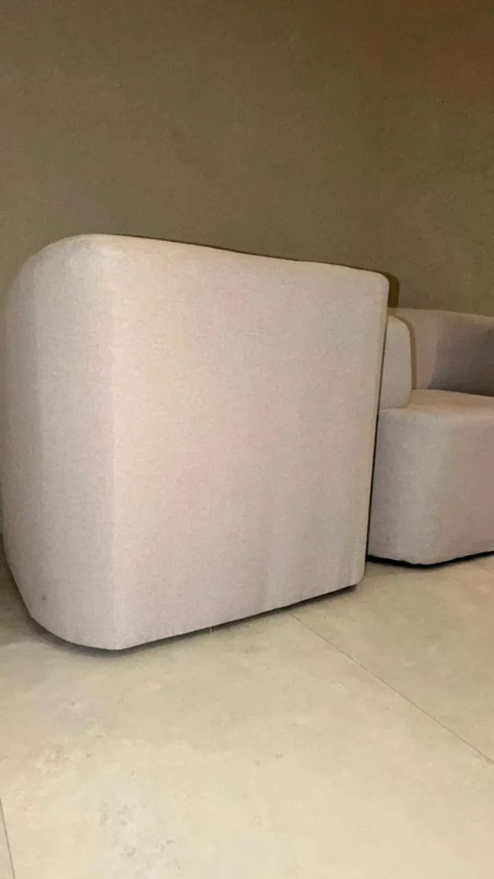 2 POLTRONAS FIXAS - CINZA CLARO - Foto 2
