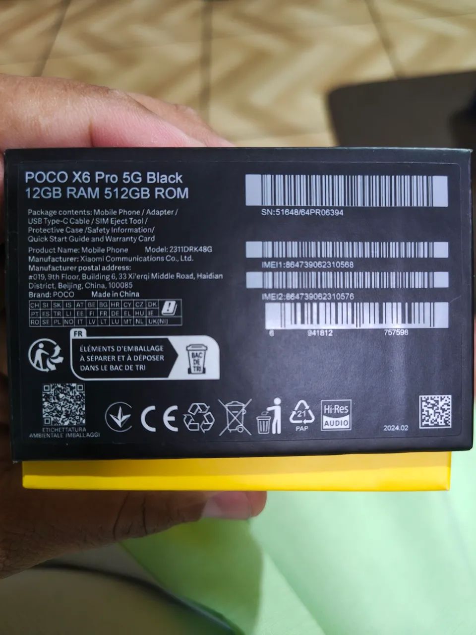 Poco x6 PRO 512GB completo na caixa  - Foto 3