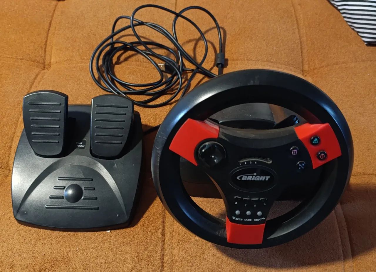 Volante e pedal PS3