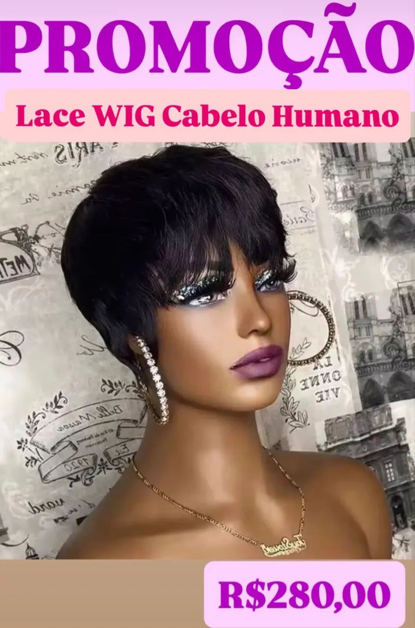 LACE WIG CABELO HUMANO - PIXIE CUT - Foto 2