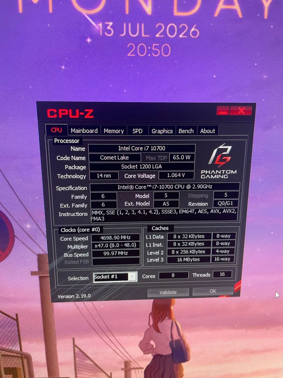Kit intel 7 10700 + b460 phantom gaming - Foto 4