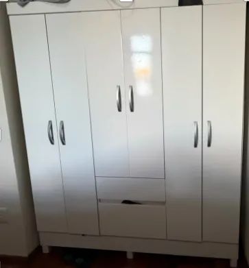 GUARDA ROUPA 6 PORTAS 2 GAVETAS - Foto 2