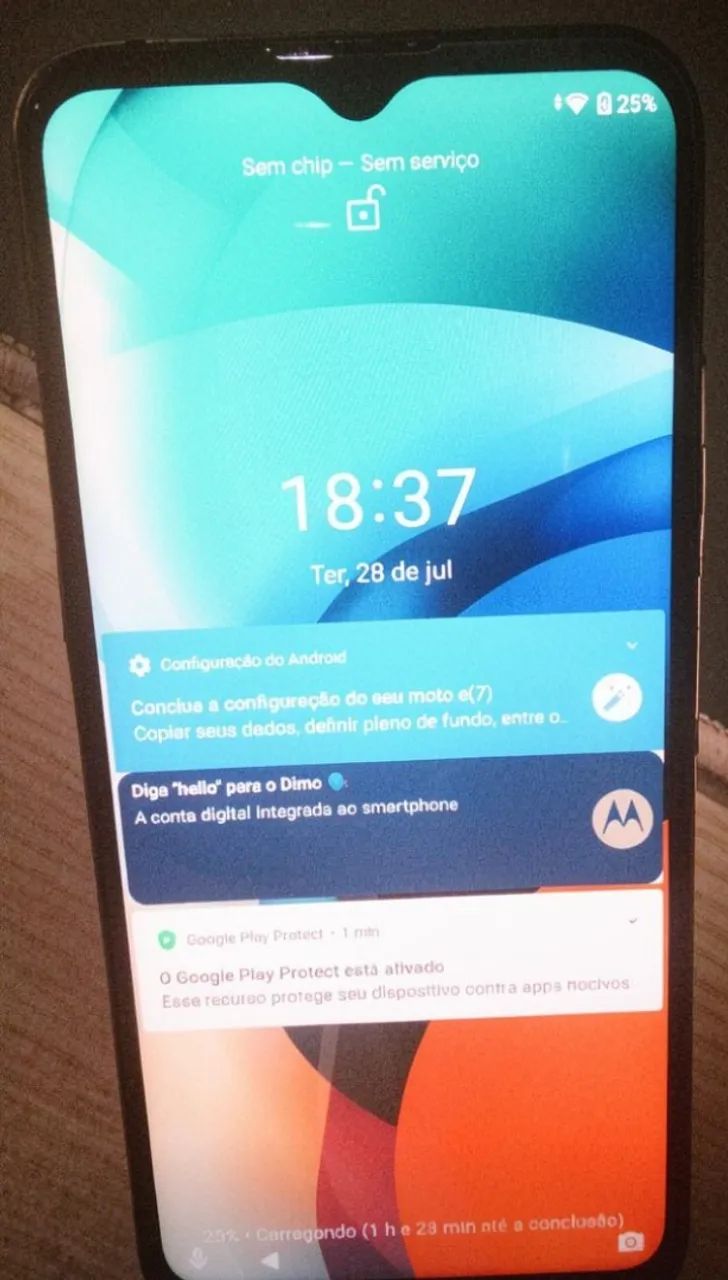Celular moto E7 