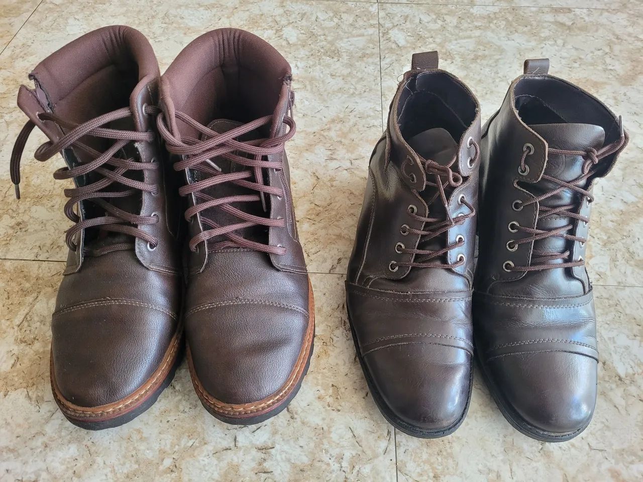 Botas de couro 