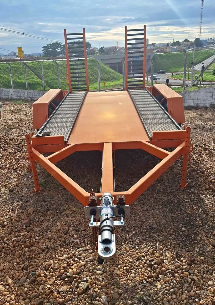 Carretinha plataforma guincho 