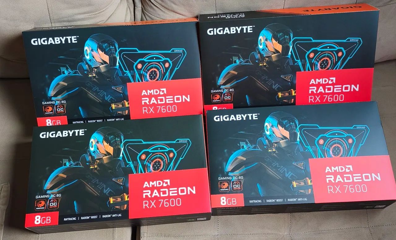 Gigabyte RX 7600 Eagle  LACRADA NF e Garantia. VENDO OU TROCO - Foto 2