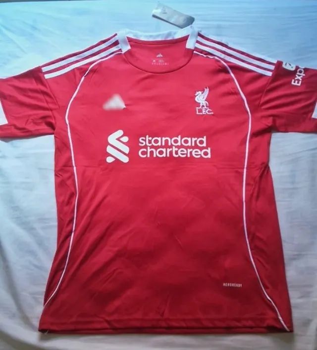 Camisa Liverpool FC Home 2025/26 Vermelha Torcedor M - Foto 6