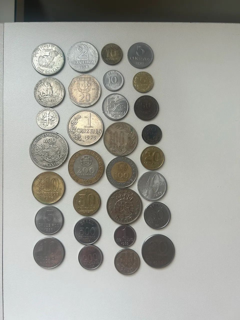 Coleção de 30 moedas antigas variadas lote 1 - Foto 2