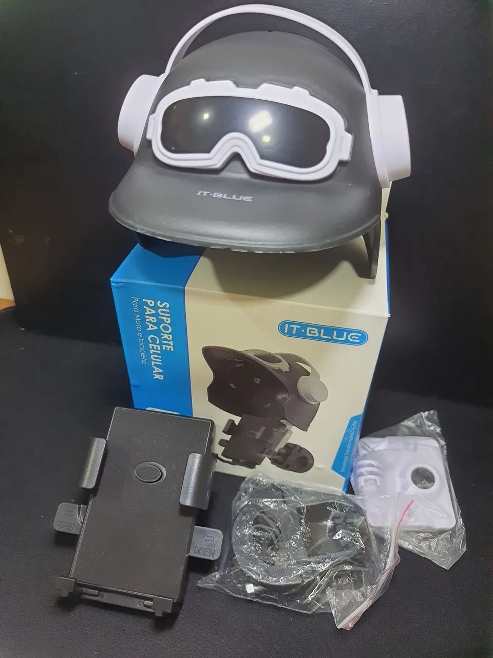 Suporte para celular moto capacete - Foto 3