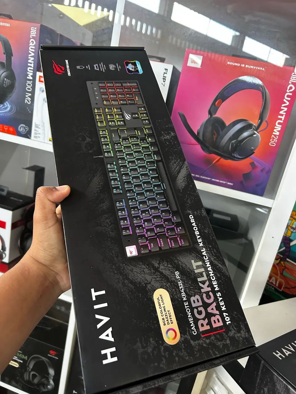 Teclado gamer mecânico HAVIT switch Blue  - Foto 3