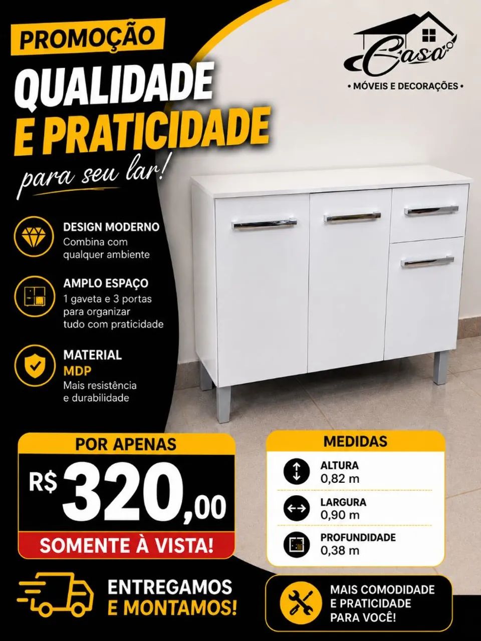 Balcão R$ 320,00