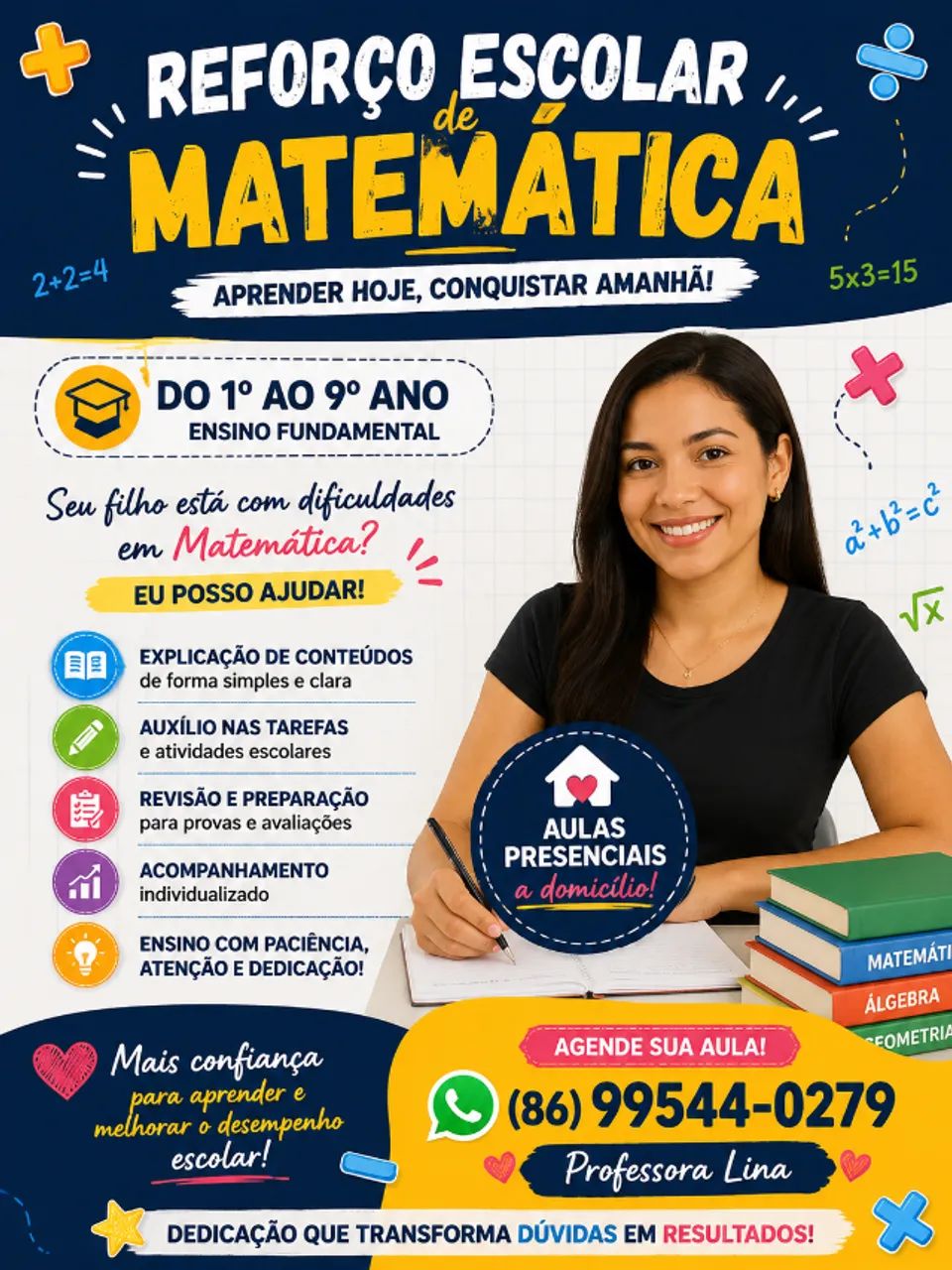 Reforço escolar de matemática 