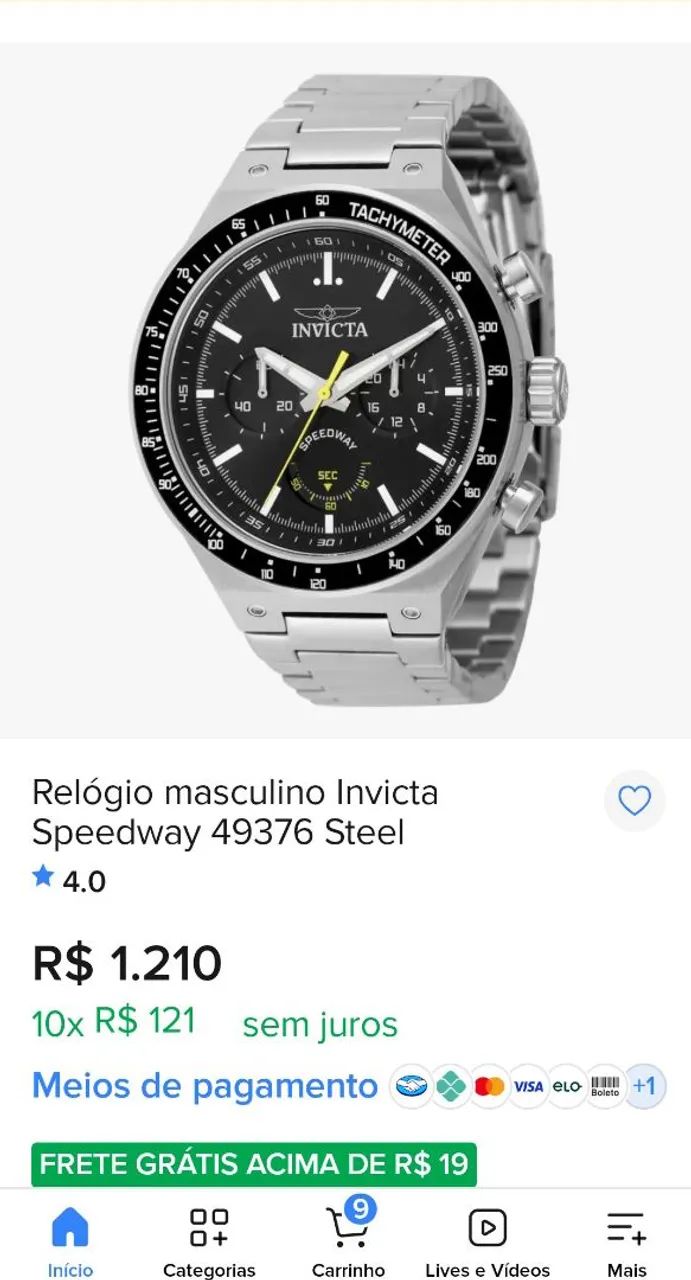 Relógio invicta original 