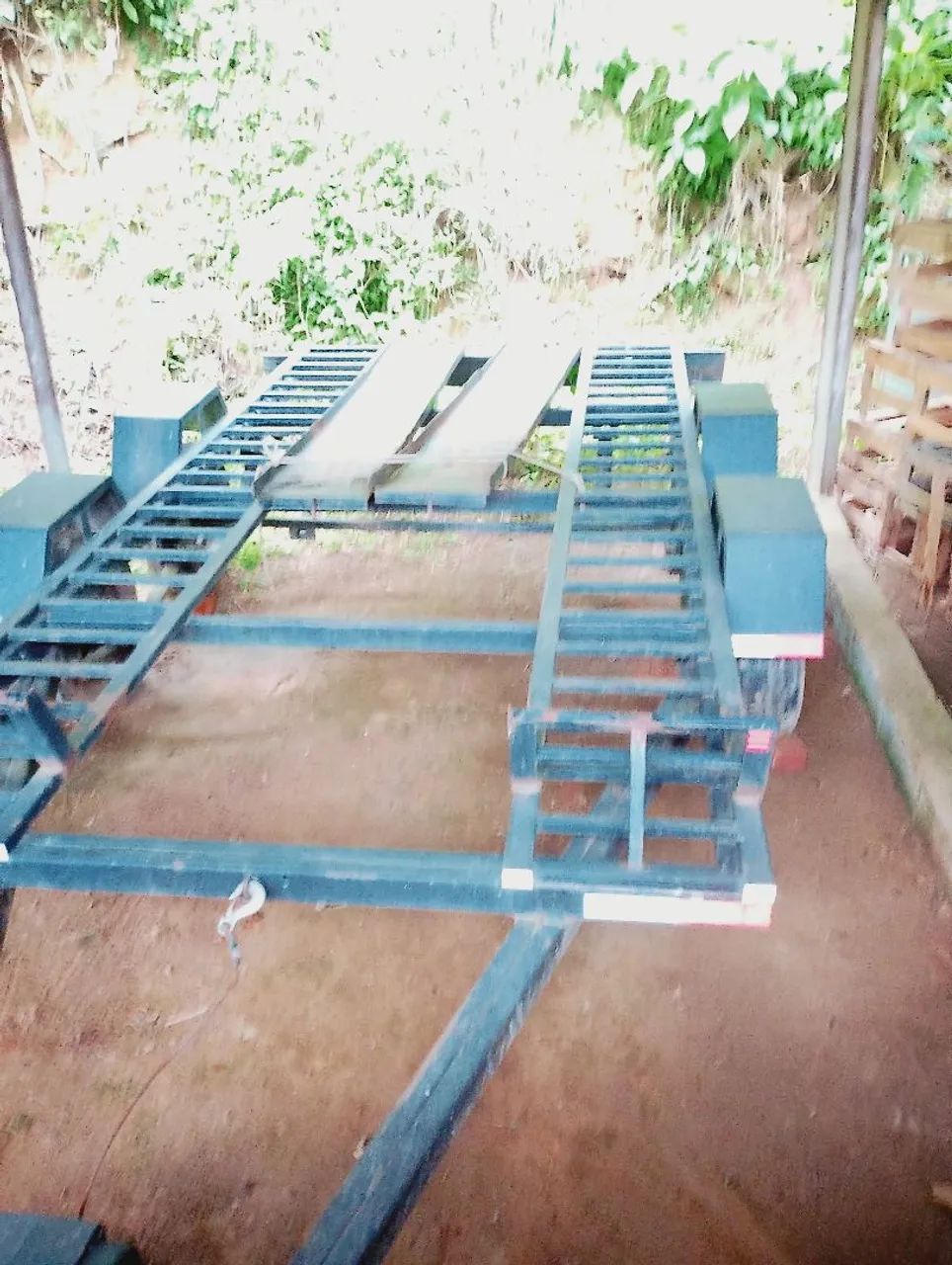 Carretinha trucada reboque carro com cabo de aço  - Foto 3
