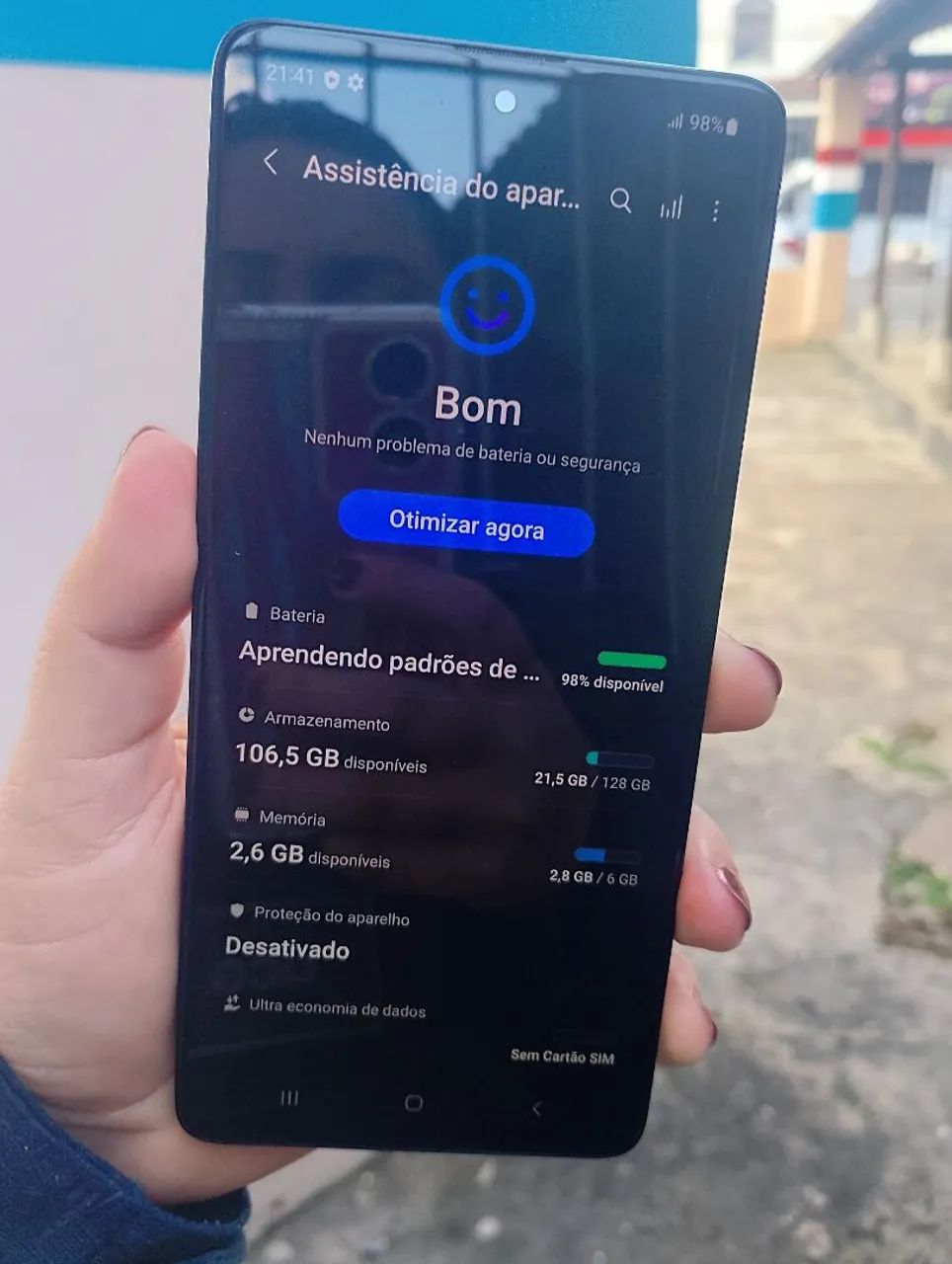VENDO A71 BIOMETRIA NA TELA 128G - Foto 5