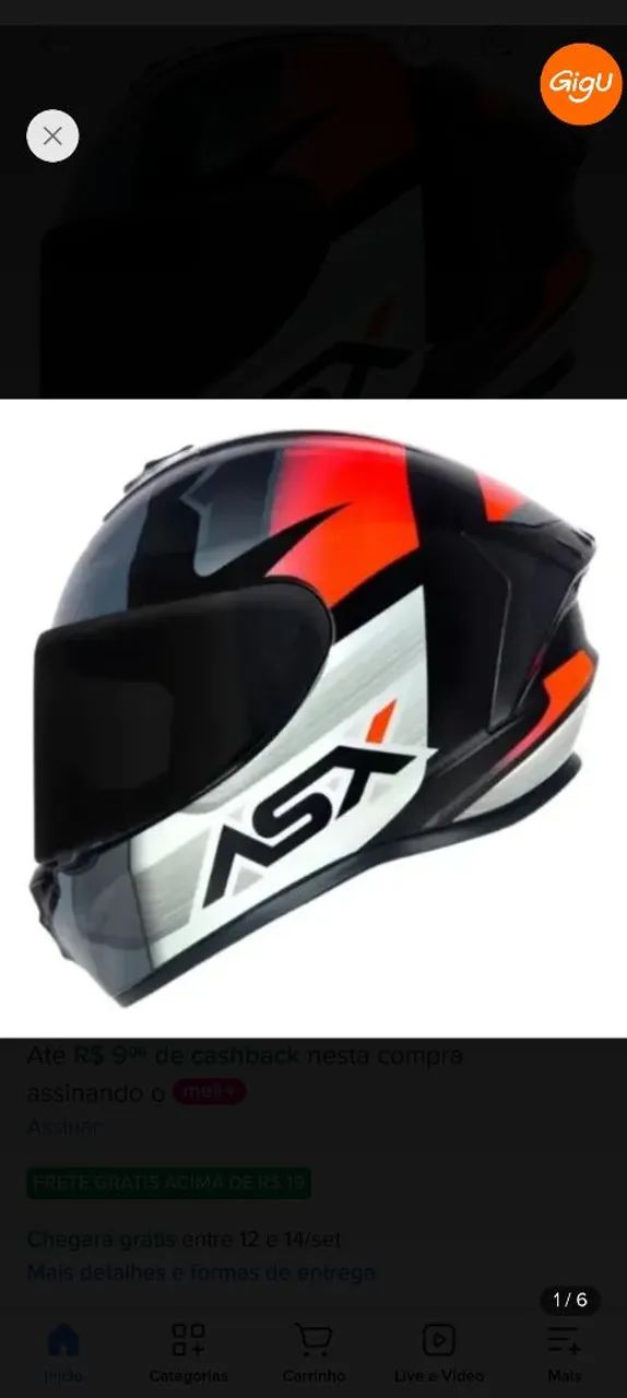 Capacete asx