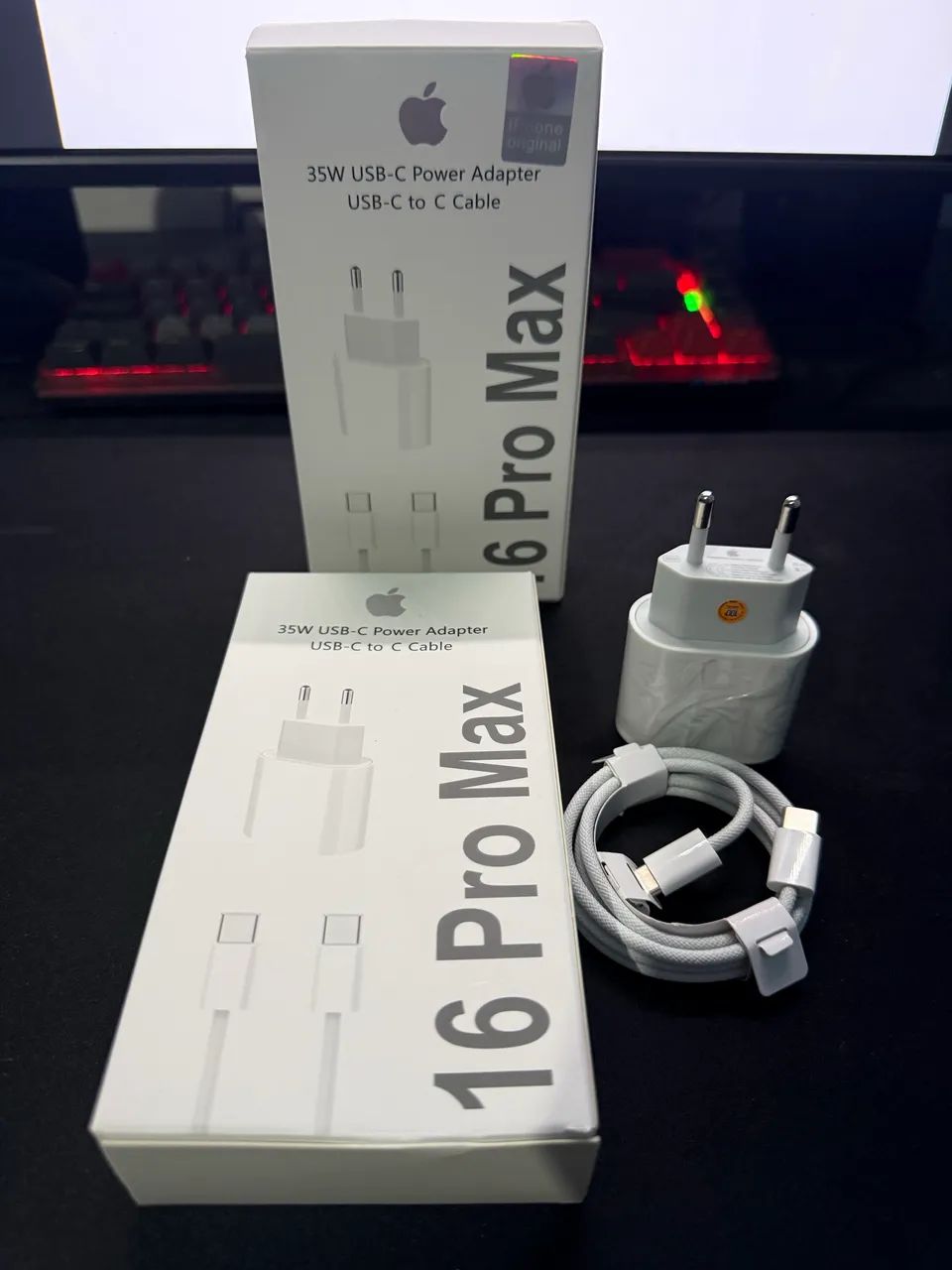 CARREGADOR 35W USB-C + CABO TIPO-C - Foto 2