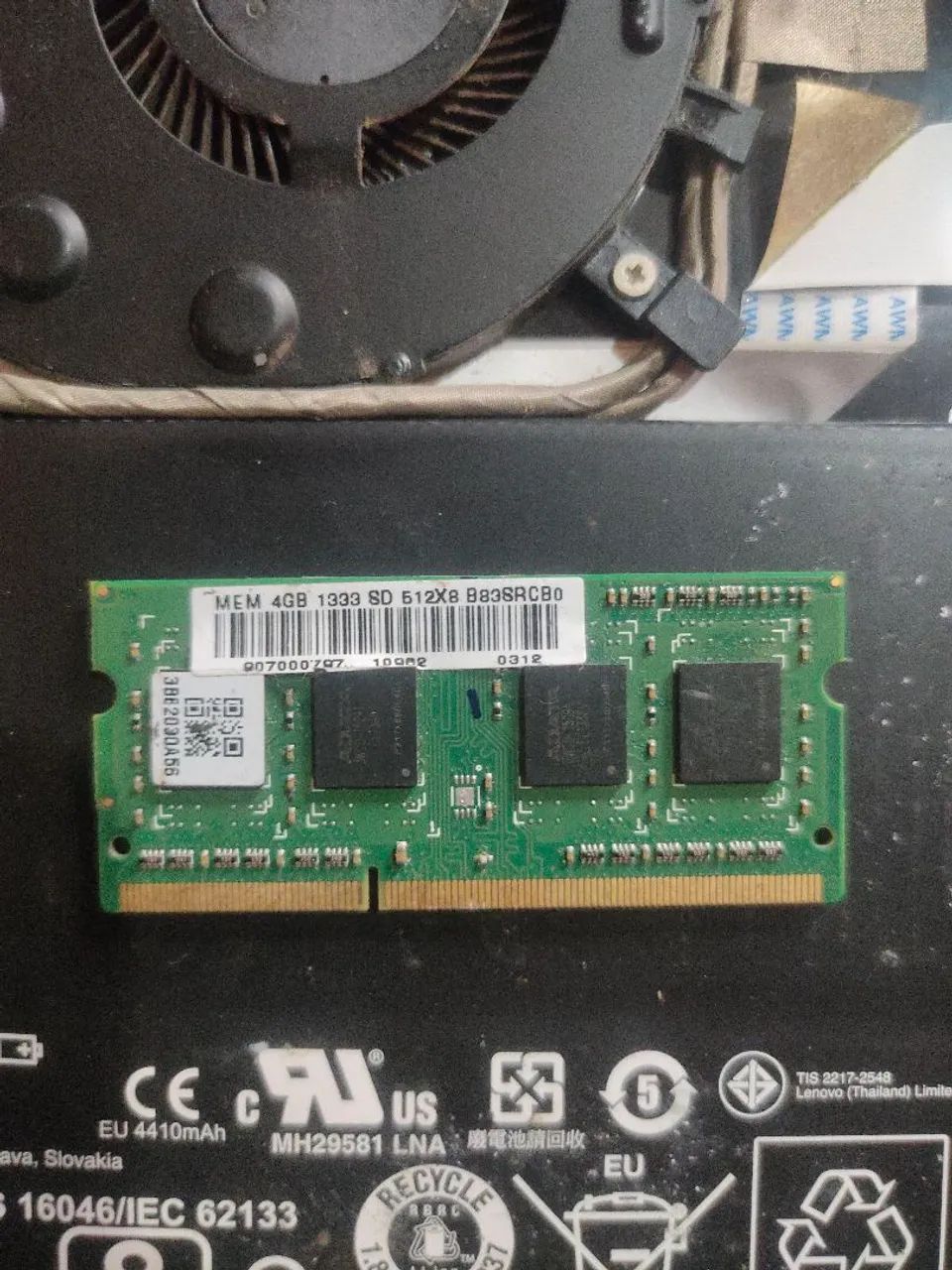 Memória ram 4gb notebook ddr3