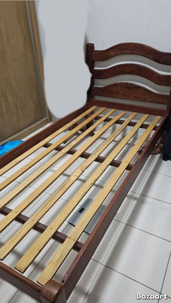2 camas rústicas de solteiro em massaranduba  - Foto 2