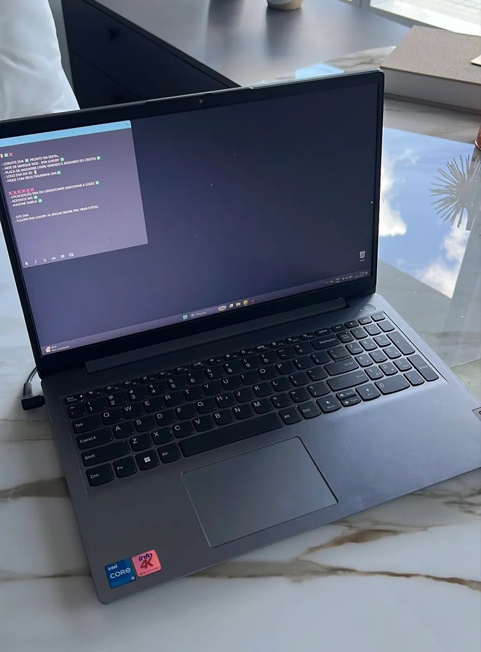 Notebook i5 11ªG  | 24GB RAM | SSD 500GB Lenovo