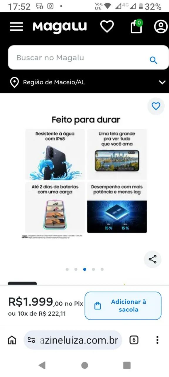 Galaxy A57 5g 256 gigas novo nunca usado  - Foto 5