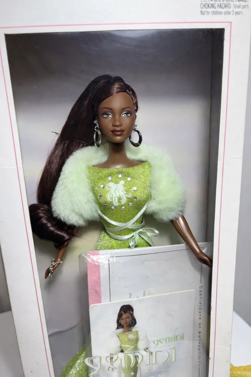Barbie Collector Pink Label Gemini -Zodiac Collection GÊMEOS/Cert Lacr(Orig Mattel)2004 - Foto 5