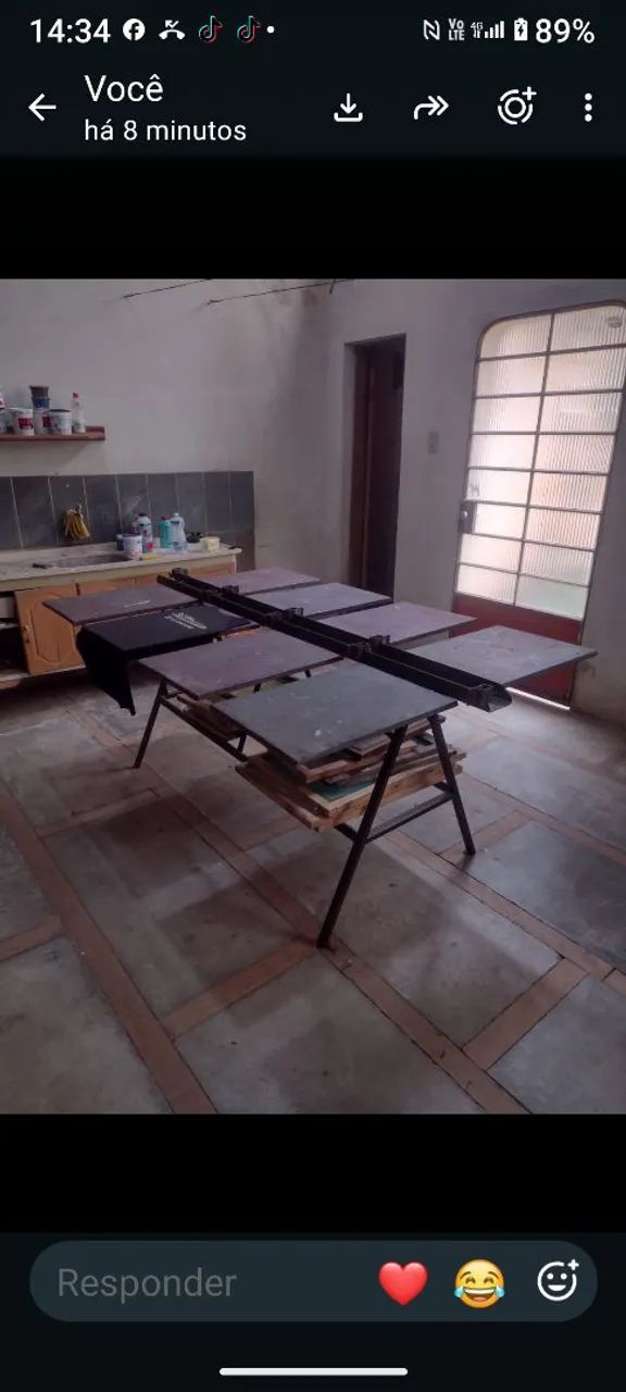 Mesa para estampa 